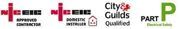 NIC EIC Approved Contractor, Domestic Installer, City & Guilds Qualifies and Part P Electrical Safety
