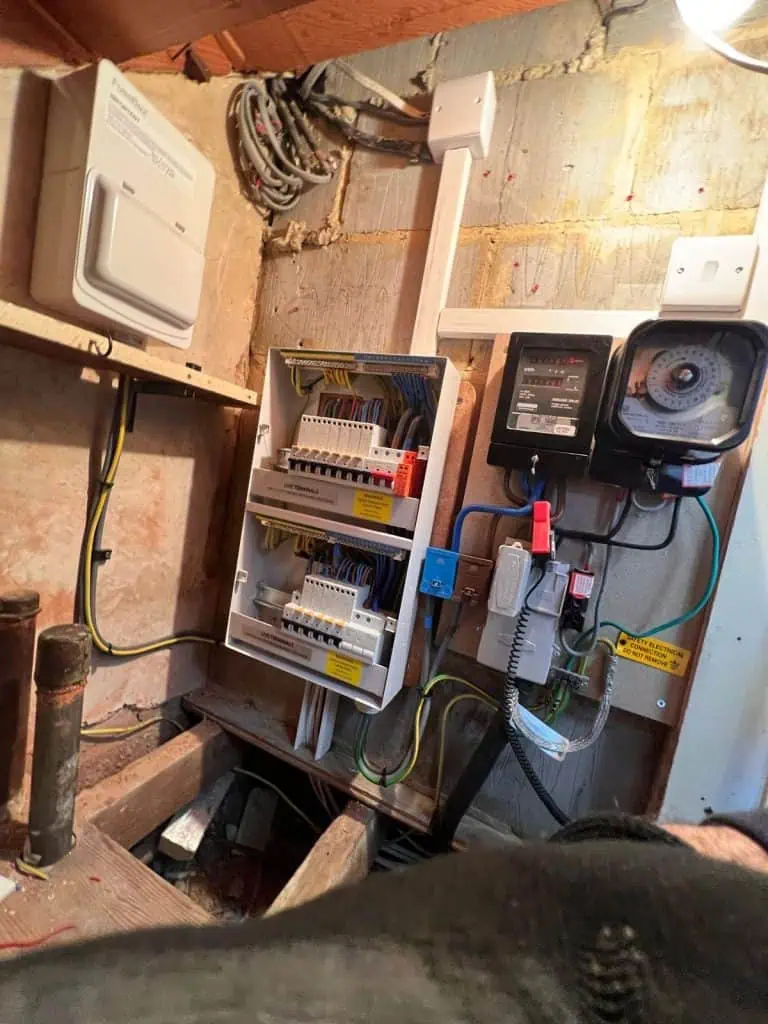 Upgraded fuse box after complete home rewiring in North London
