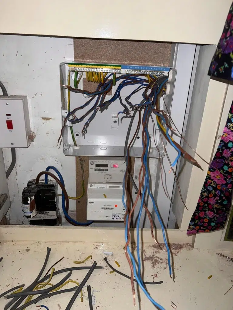 New dual RCD metal consumer unit installed during fuse board upgrade in Islington