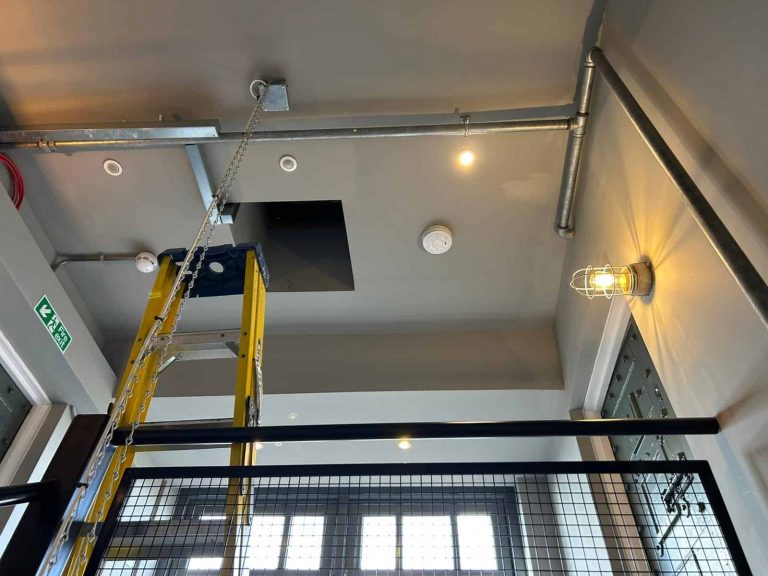 Emergency lighting installed in communal stairwell Highgate North London
