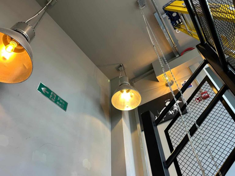 Modern fire alarm system installation for three-storey building Highgate