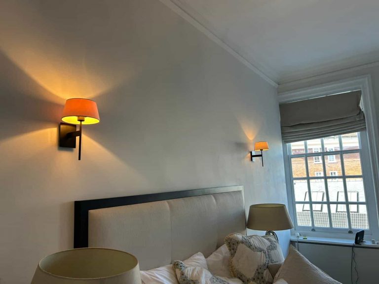 Energy-efficient lighting installed in living area by certified electrician