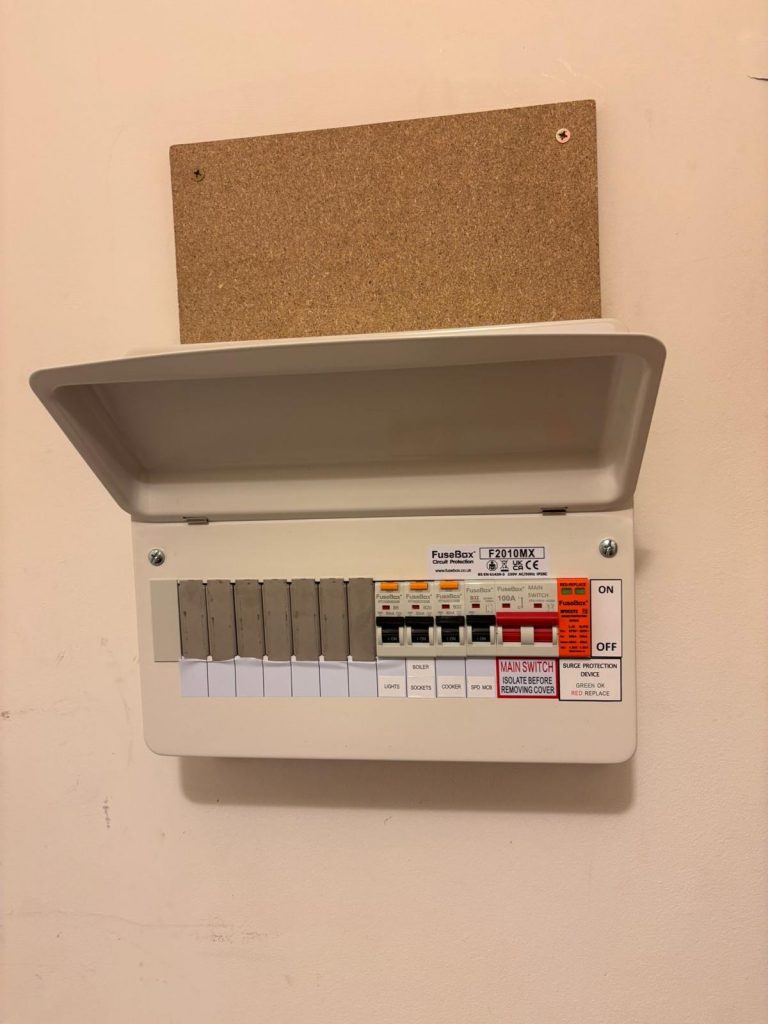 New FuseBox consumer unit installed in Islington property