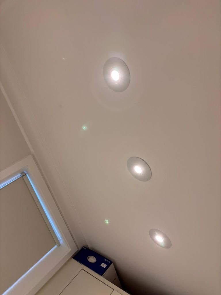 Before and after LED lighting upgrade by Electricians4London