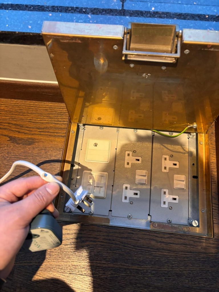 Electrical fault finding carried out by NICEIC engineer