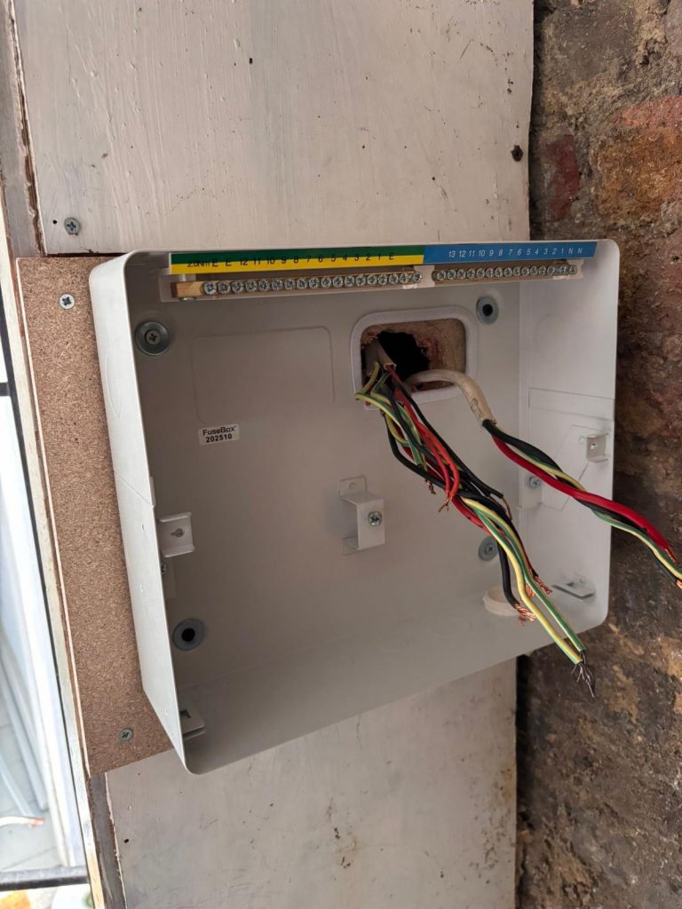 New consumer unit installation in Camden Town property